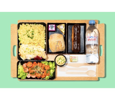 Filet de daurade, riz et légumes