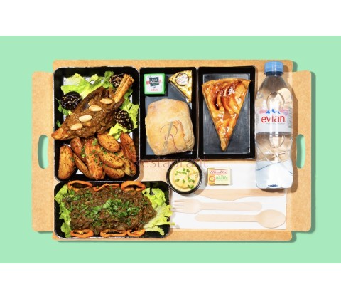 Agneau confit pruneau et amandes