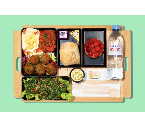 Falafels au houmous et choukchouka